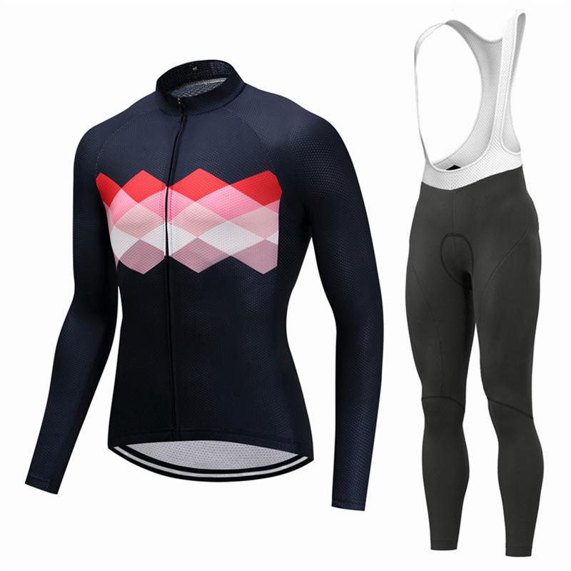 Cycling Suit Spring and Autumn Long Sleeve Suit Men's Mountain Bike Equipment Cycling Suit Suit