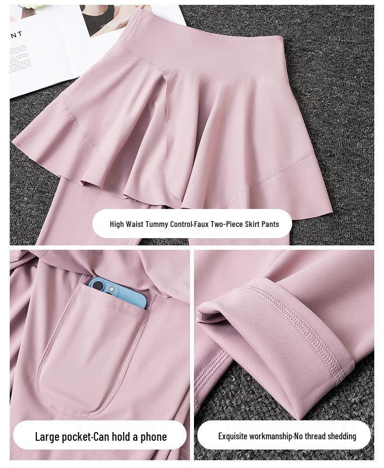 Women's Summer 2024 High-End Sportswear Set: Climbing, Running, Badminton, Yoga Skirt & Pants