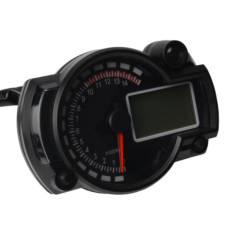 12v Motorcycle Speedometer LCD Digital Odometer Gauge Moto Dashboard Meter for BMW Honda Suzuki Yamaha Supermoto Modified Parts