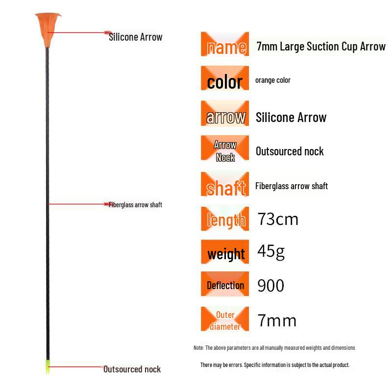 Children's Rubber Suction Cup Bow & Arrow Set for Archery Games and Parent-Child Fun