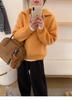 2025 Autumn/Winter Women's Wool Polo Collar Sweater, Korean Lapel Style, Versatile Solid Color Knitwear