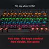 Biojee Wired 104 Key Real Mechanical Gaming Keyboard Rainbow Backlit Keyboard For Windows PC Laptop for Game and Office