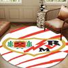 1PC Rayo Majestic Emblem Round Rug for Livingroom,Bedroom, Palyroom, Chair Rug, Area rug, Circle Carpet, Large Size Fan Christmas gift