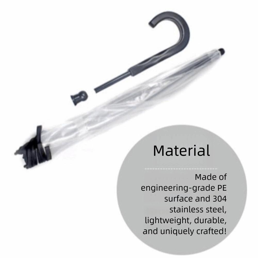 Detachable Clear Pet Dog Umbrellas C-Shape Handle with Leash Doggy Poncho Rainproof Adjustable Raincoat for Dogs Pet Supplies