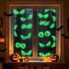 Halloween Decor Fluorescent Static Cling Stickers Ghost Haunted House Glass Decals Party
