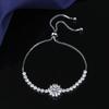 925 Silver Bracelet moissanite sunflower bracelet two carats hand jewelry women pull-out