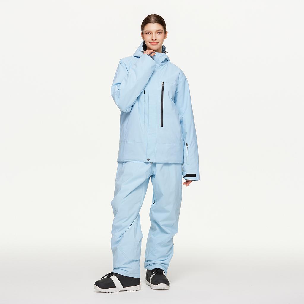 Men's and Women's Ski Suit Outdoor Winter Warm Snowboard Suit Waterproof Windproof Skiing Jacket and Pants Set Oversize Breathable Insulated Snow Suit