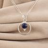 Natural Sodalite Gemstone 925 Sterling Silver Jewelry Elegant pendant 1.2" For Her PP-68-24