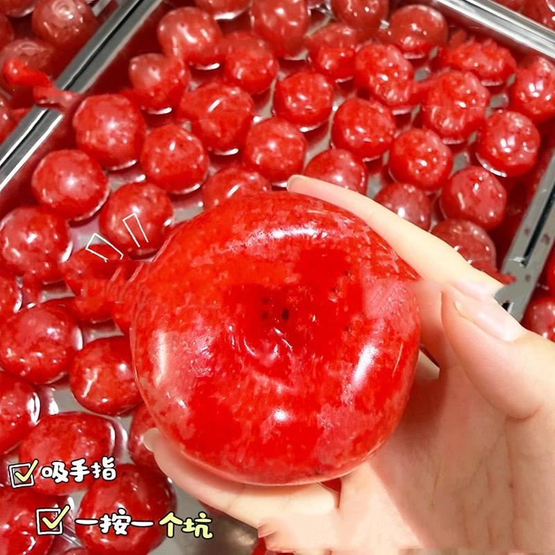 Handmade Watermelon Slushy Toy Soft Slow Rebound Squeeze Toy Realistic Fruit Model Stress Relief Adult Gift
