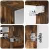 Bathroom Cabinet Set 5 pcs Smoked Oak Wood Based Material