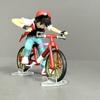6cm Pokemon Anime Figure Ash Ketchum Biking Figures Red Action Figures Pvc Collection Model Toys Gifts
