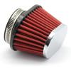 BT-1Pcs Universal Round Tapered Car Motorcycle Air Filter 51Mm 2 Inch Intake Filter-Red