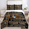 3pcs Love Quotes for Wife Duvet Cover Set, Cover For Bedroom Guest Room (1 Duvet Cover + 2 Pillowcase, Without Quilt),  Yy250922219