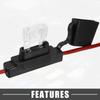 ABSOPRO Fuse Holder 80A Max Style Fuse 10 AWG Fuse Holder Waterproof 10