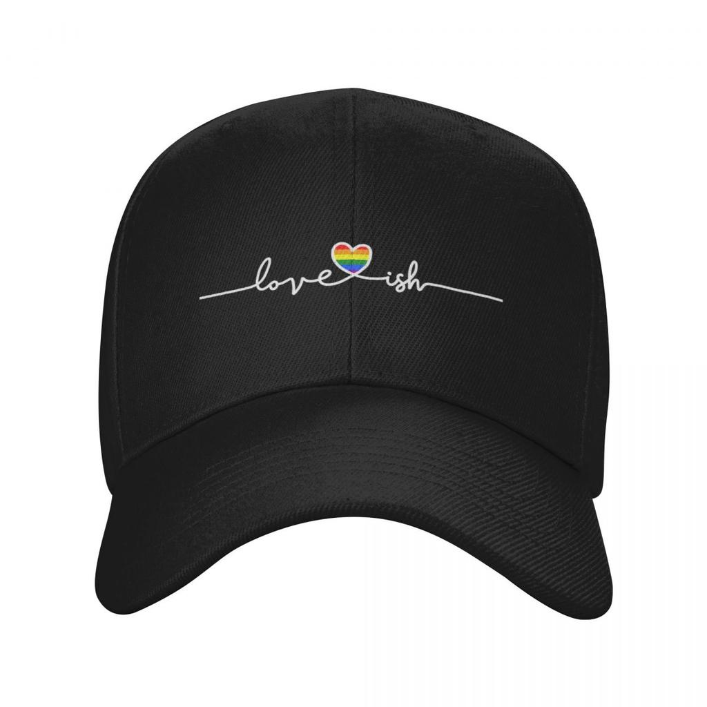 Personalized Fashion Rainbow Hearbeat LGBT Baseball Cap Unisex Women Adjustable Unisex Gay Pride Lesbian Dad Hat Outdoor Sun Hat