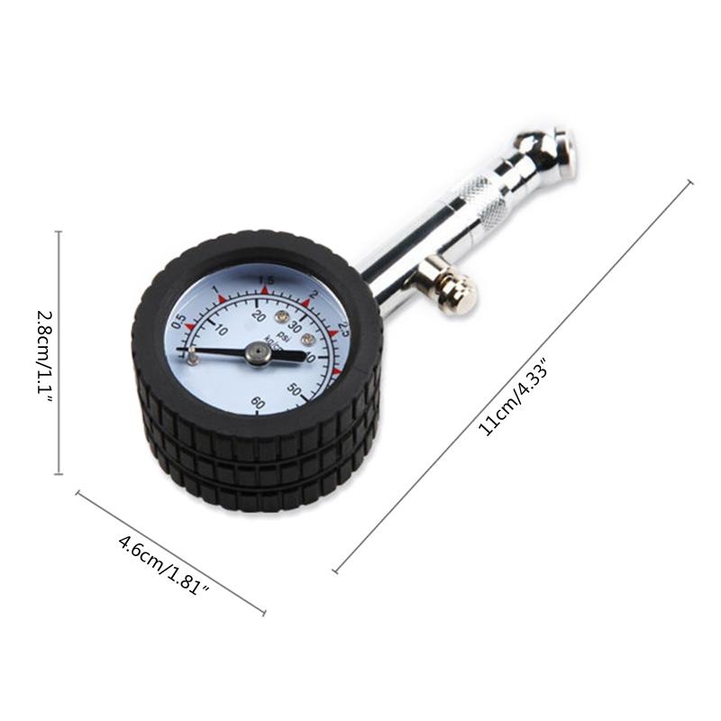 Heavy Duty Tire Pressure Gauge High Accuracy Air Pressure Tire Gauge with Quick Deflator Metal Chip for Car Auto Bikes