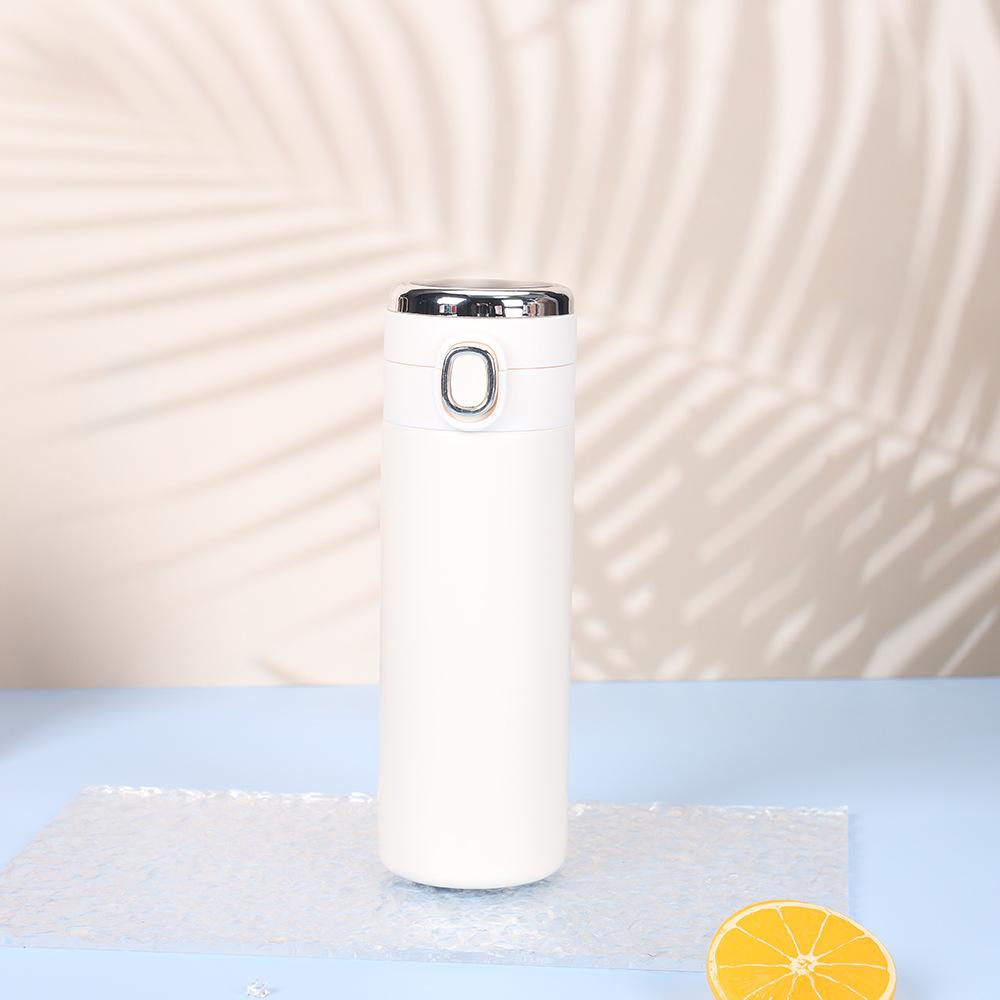 

Кружка-горошек из нержавеющей стали 304 с откидной крышкой, мини-вакуумный термос с двойными стенками, подарок, стакан для воды 320ML белый