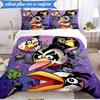 Red Birds Characters Collage 3pcs K-pop music group Bedding set,Ideal for Bedroom, Dormitory,Including Duvet Cover And 2pcs Pillowcases,Fan gifts