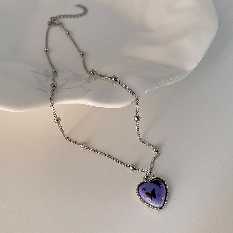 

Ожерелье с подвеской в виде кролика-бабочки во французском стиле в стиле ретро — простая, универсальная цепочка для ключицы