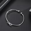 Metal Bowknot Open Cuff Bangles for Women Girl Jewelry Simple Exaggerated Geometric Pulseras Christmas Gift