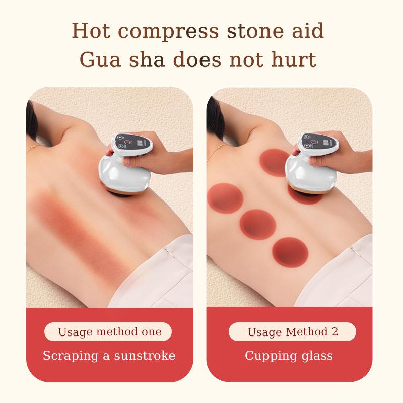Vacuum Cupping Massage Device 6 Gear Electric Heating Scraping Suction Cups Chinese Anti-cellulite Vacuum Cupping Massage