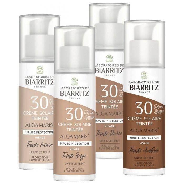 Laboratoires De Biarritz Crème Solaire Visage Teintée SPF30 Ambrée Bio 50 Ml