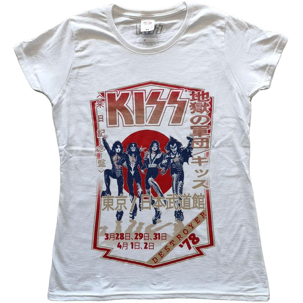 Kiss Womens/Ladies Destroyer Tour 78 T-Shirt