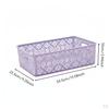 Decorative Storage Box Versatile Hollow Basket Stackable Lace Pattern Organizer Bin for