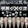 Set Bow DIY Nail Art Rhinestones Kit White Flower Nail Art Charms Multi Shaped Jelly Bear Shape
