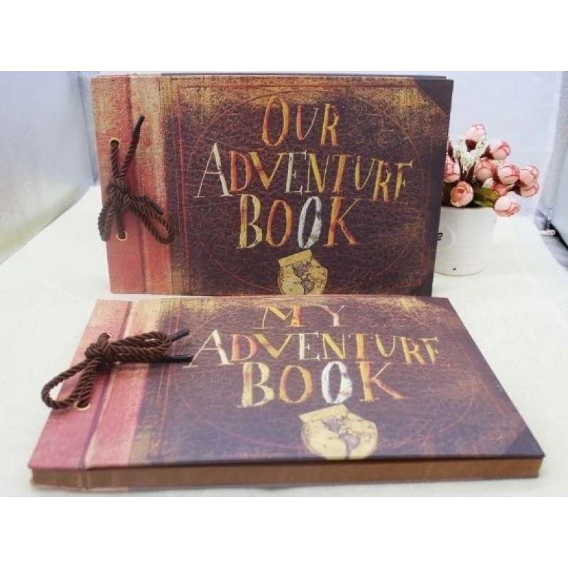Retro Kraft Travel Scrapbook: String-Bound Loose-Leaf Photo Album