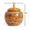 Ceramic Ginger Jar Decor Jar Big Belly Household Enamel Half Pound Sealed Jars Tea Canister Versatile Storage Jars Home Decor