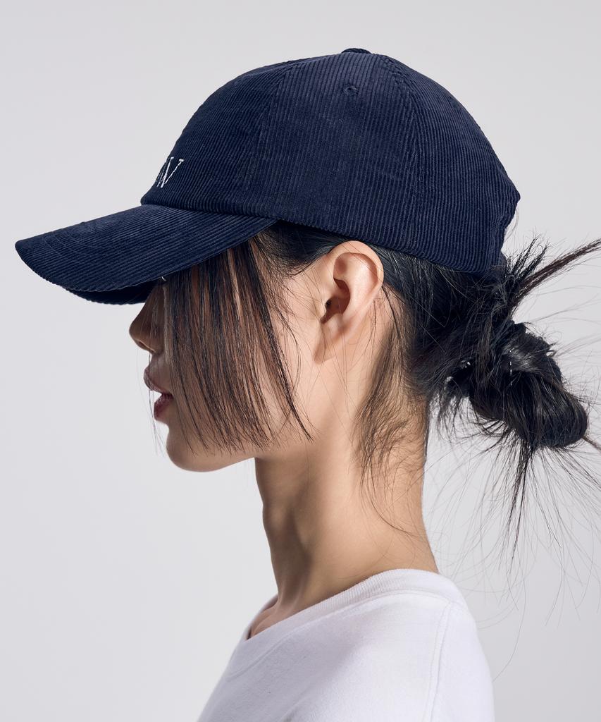 SLOW RECORD HOUSE Slow Corduroy Ball Cap_Navy