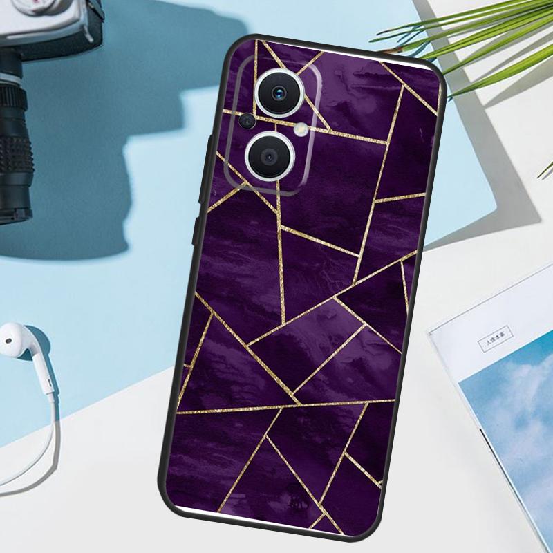 Geometric Abstract Crystal Cover For OPPO Reno 14 Pro 10 11 12 13 14F 13F 12F 11F 7 8 Lite OPPO Find X9 X6 X5 X8 Pro Case