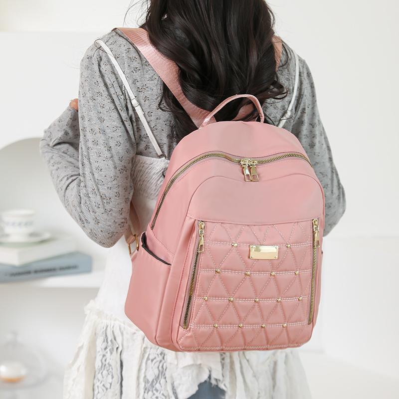 Backpack Women's Rivet Small Backpack Lightweight Travel Bag