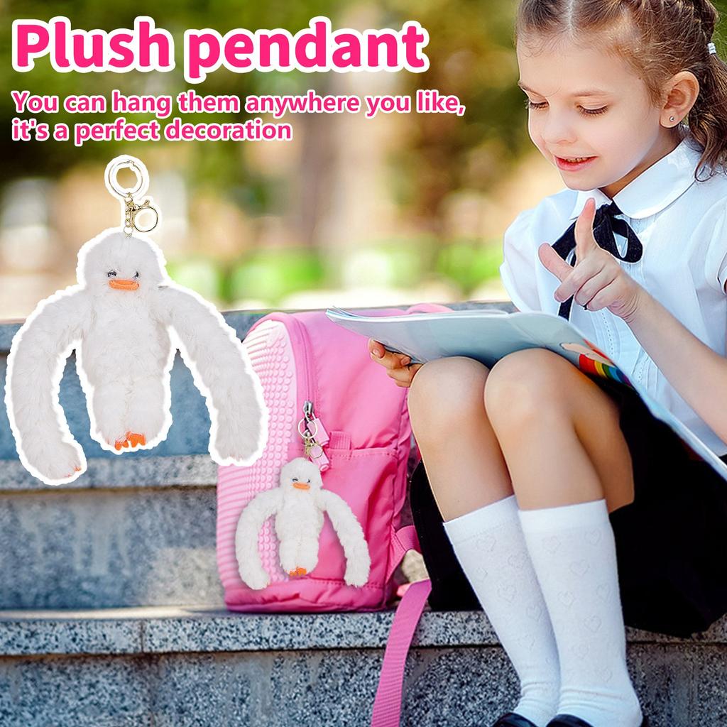 Baobaowa Doll Plush Toy Pendant Keychain Couple Doll School Bag Pendant Gift