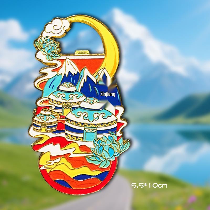Xinjiang Metal Bottle Opener Magnet - Tianshan Tourist Souvenir
