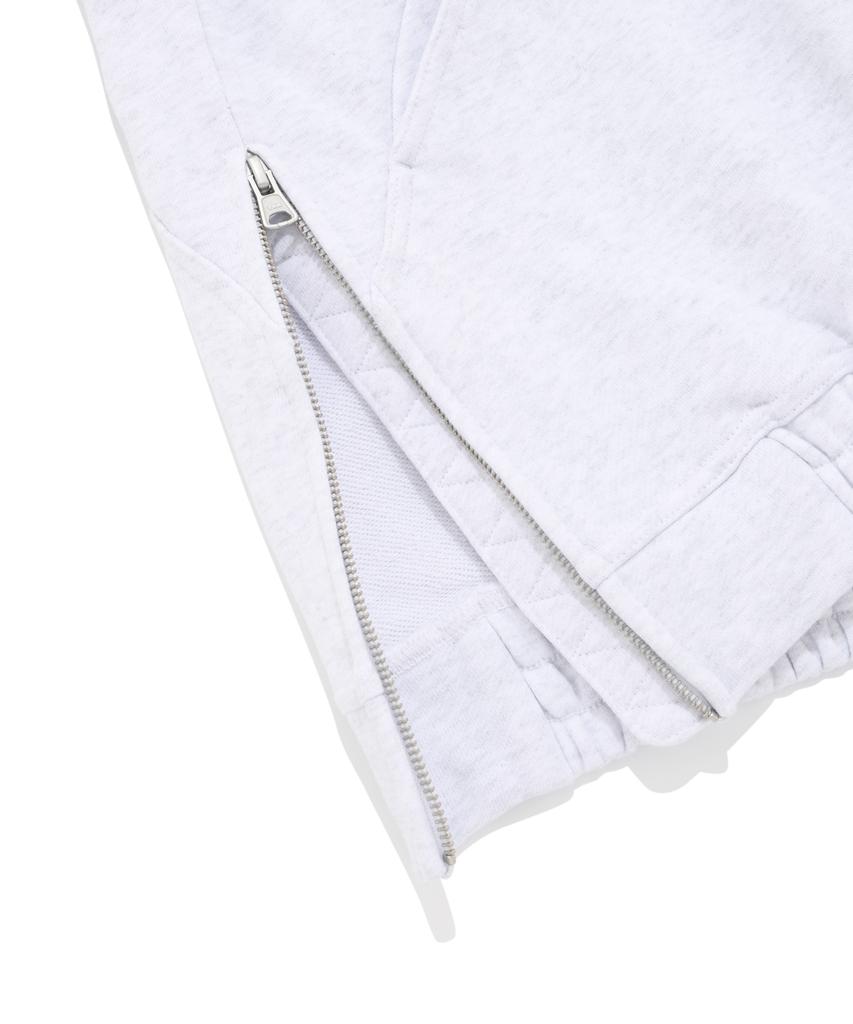 COVERNAT Oversized Chevron Sweat Anorak Heather Grey