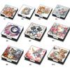 PU Animals Gem Painting Memo Pad Holder Mosaic Kit Flowers Rhinestones Post It Dispenser Animals & Flowers for Home Office