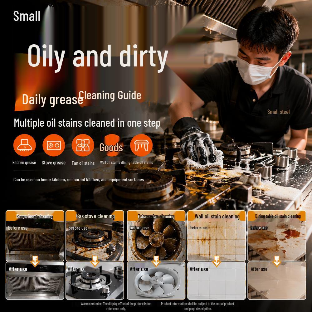 Post-Meal Kitchen Foam: Oil & Grease Cleaner for Stove and Countertop