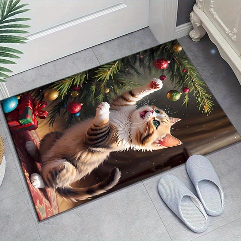 

Хрустальный велюр Рождественский декор Xmas Напечатанный ковер для спальни гостиной домашний декор Коврики Коврик Нескользящий коврик Ковер для прикроватной зоны 60cm x 90cm