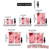 2D Flat Printing,JIT 2pcs, Curta (Without Rod) Heart Balloons Popular Curtain Fabric Semi-Sheer Curta All Seasons