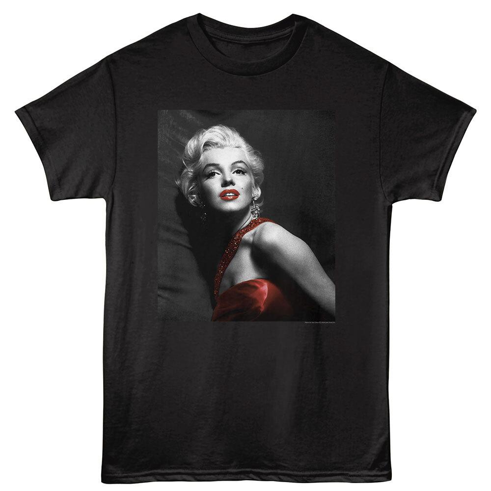 Marilyn Monroe Beautiful Lady In Red Photo Men T Shirt XXL