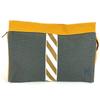 H Logo Jimet GM Pouch Bag Makeup Multi Pouch Clutch Bag gray/Yellow