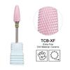 Ceramic Milling Cutter Flame Carbide Nail Drill Bits Pink Gel Remover Electric Machine Drills Polishing Peeling Nails Art Tools