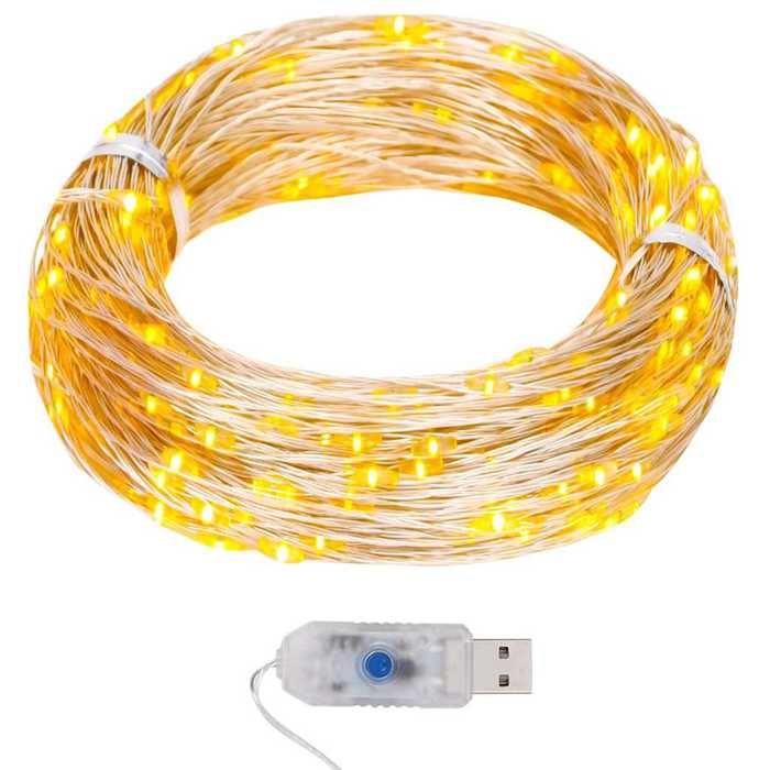 Maison Exclusive - Guirlande lumineuse micro LED 40m 400LED blanc chaud 8fonctions blanc