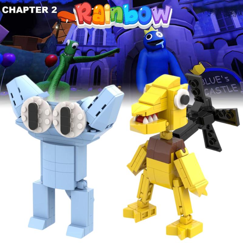 Yellow Friends Rainbow Cyan Building Blocks Diy Puzzle Toys Abs Kids Fans Gifts