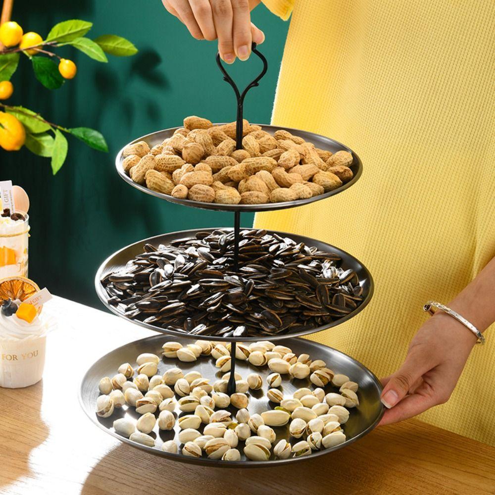 Stainless steel Stainless Steel Fruit Stand Easy to Use Dessert Display Holder  Wedding
