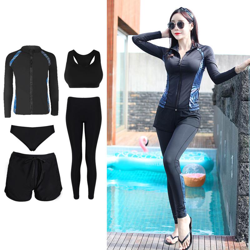 Women's Long Sleeve Two-Piece Wetsuit Set - Quick-Dry Sun Protection for Surfing & Snorkeling. Includes Jellyfish Suit for Men.