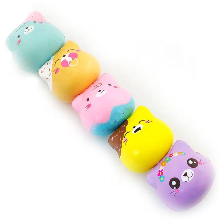 Punimaru Random Blind Bag Squishy Toy Cute Kt Cat Animal Food Slow Rebound Soft Pu Foam Squeeze Stress Relief Gift