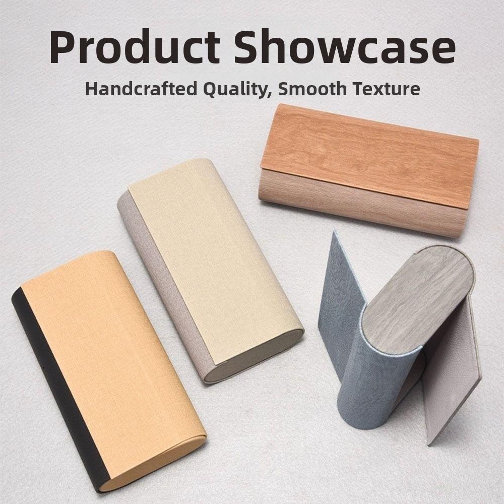 Scratch Resistant Double Layer Glasses Case PU Leather Sunglasses Storage Box Hard Glasses Case